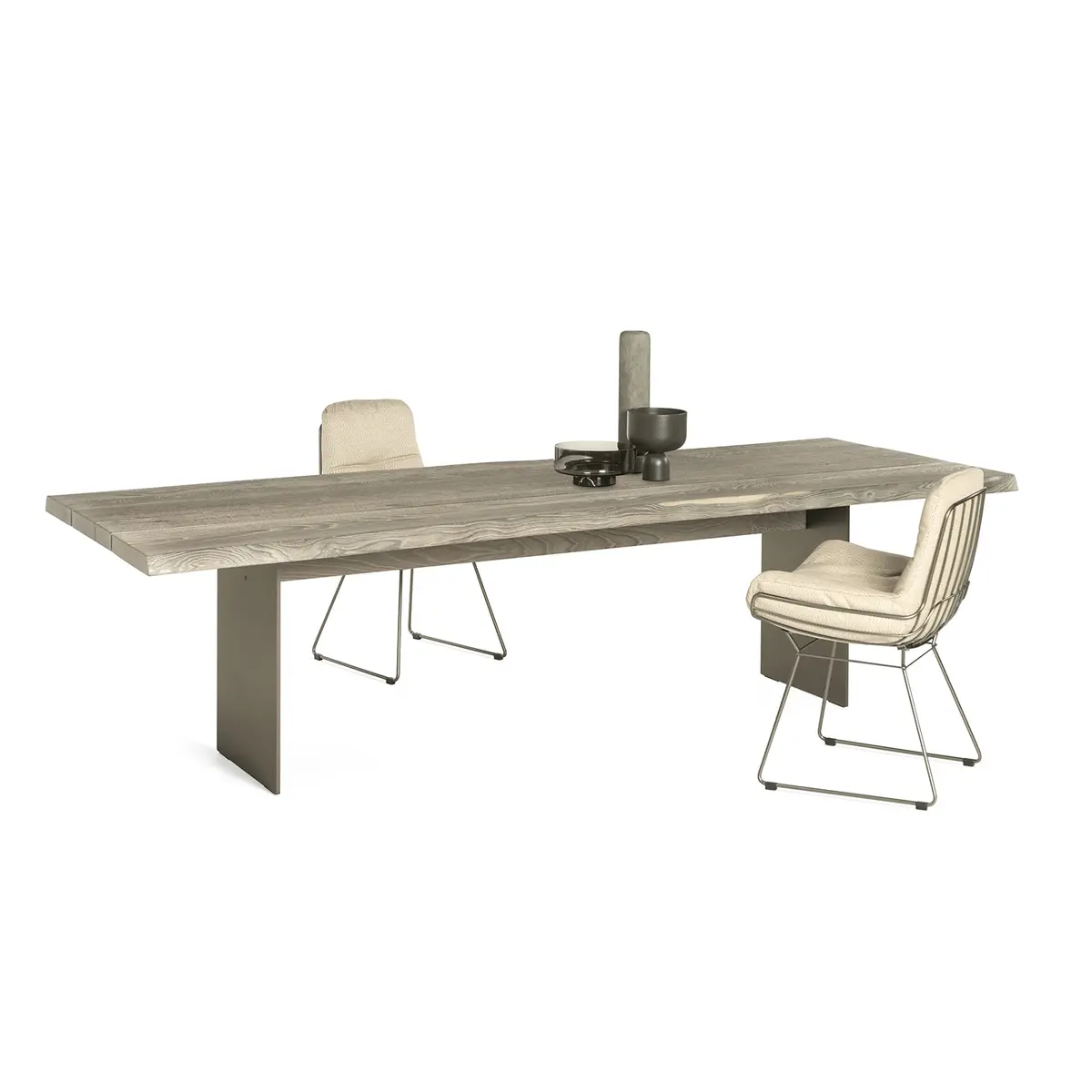 Janua | Sk 04 Komposit Outdoor Table | Brushed Chestnut Shade Sand + Bronze Glaze Base 280X110cm 1