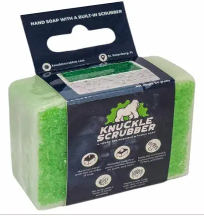Heavy Duty Knuckle Scrubber Soap Bar - Deep Cleaning For Mechanics + Tradespeople 1