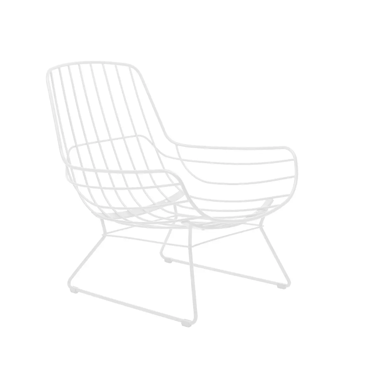 Freifrau | Leyasol Lounge Chair | Frame + Cushion Insert Only - Indoor/Outdoor | Traffic White 1