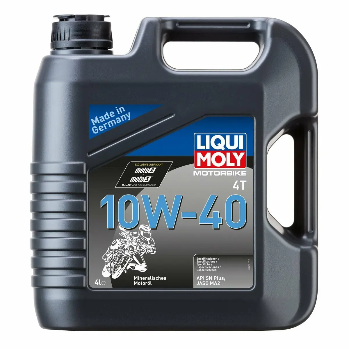 Liqui Moly 10W40 4Stroke 4T Motorbike Engine Oil Api Sn Plus Jaso Ma2 3046 2