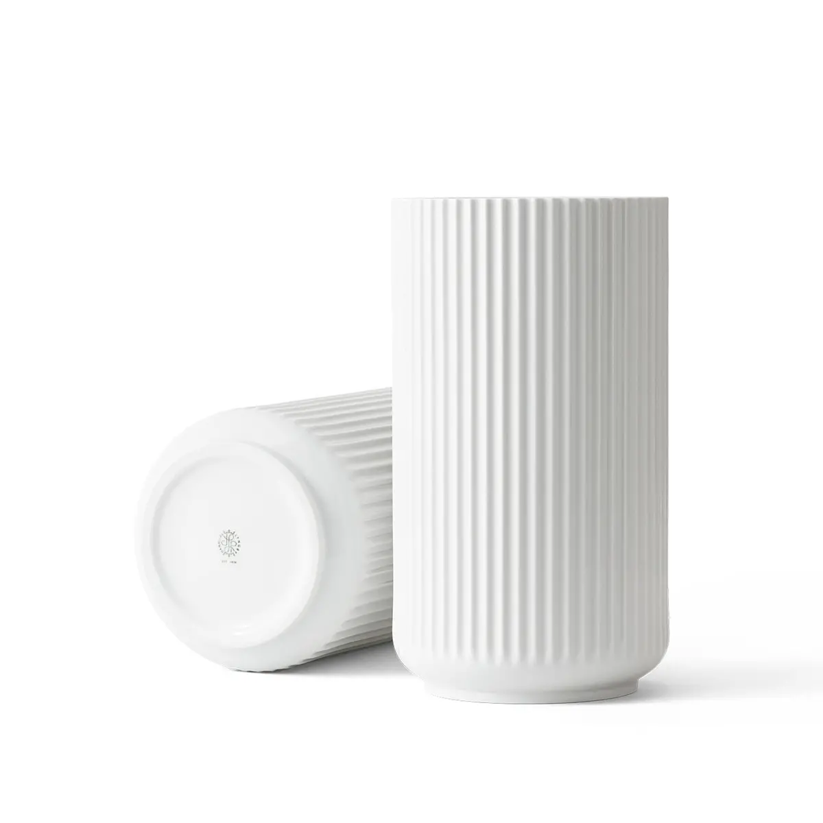 Lyngby | Porcelain Vase 31Cm | White - Lc 1