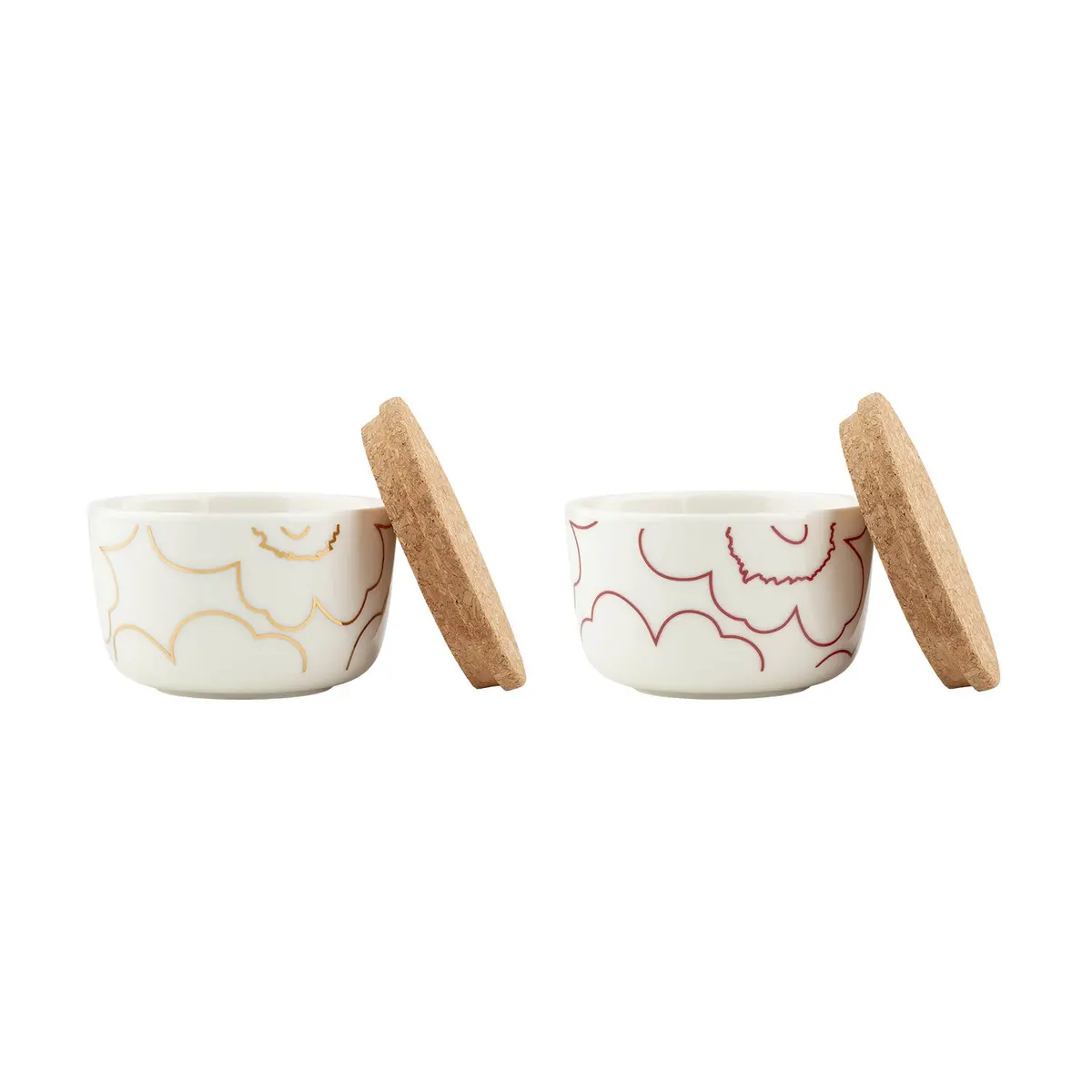 Marimekko | Oiva Piirto Unikko Bowl 250Ml | Set Of 2 | Colour 123 - Dc 1