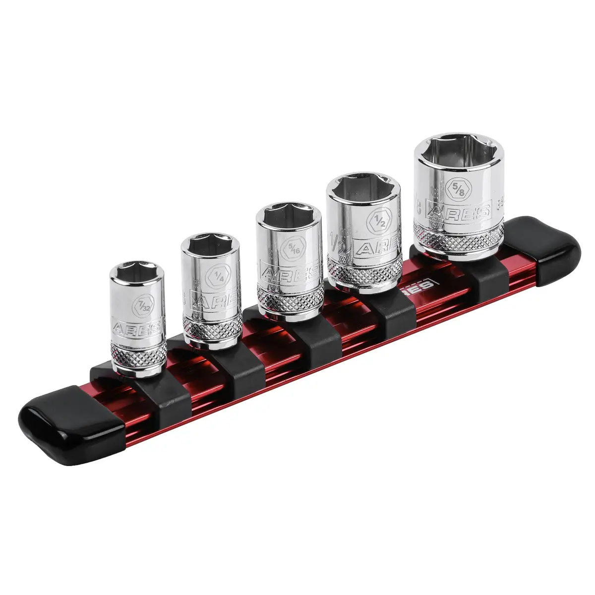 Ares 60062 - 1/4-Inch Drive Red 6-Inch Socket Organizer 1