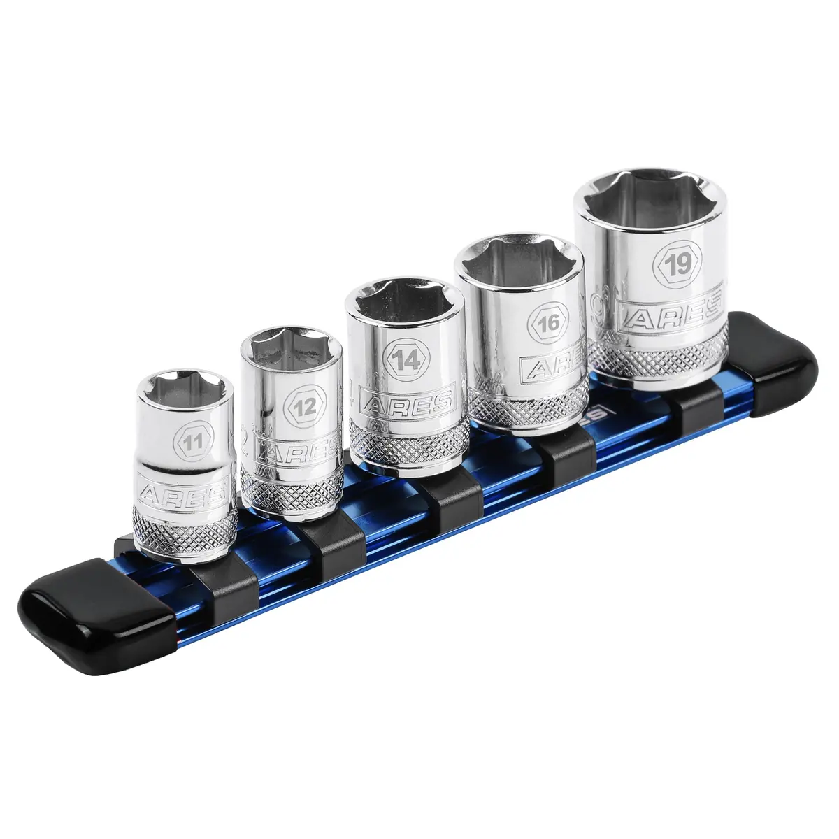 Ares 60065 - 3/8-Inch Drive Blue 6-Inch Socket Organizer 1