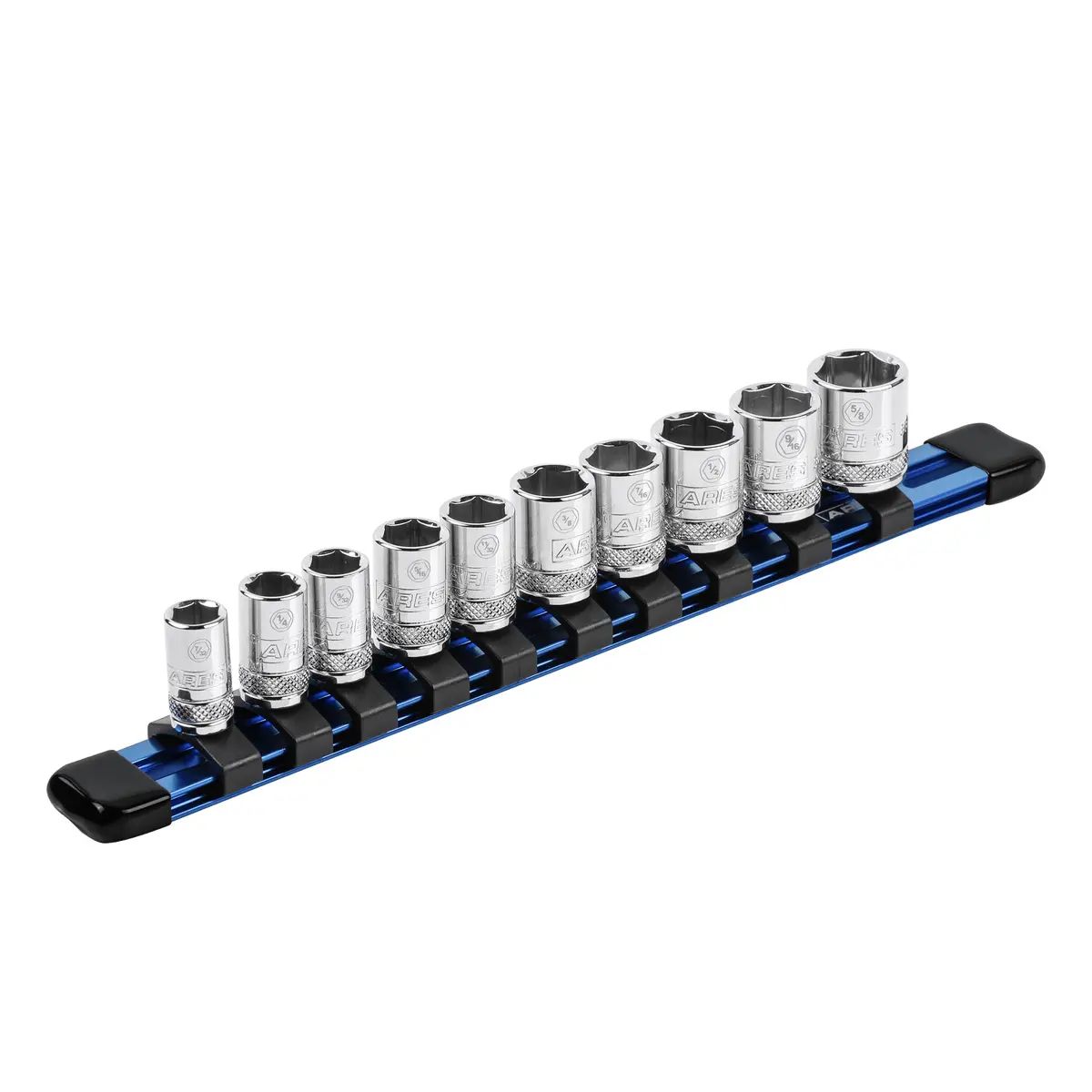 Ares 60076 - 1/4-Inch Drive Blue 9.84-Inch Socket Organizer 1