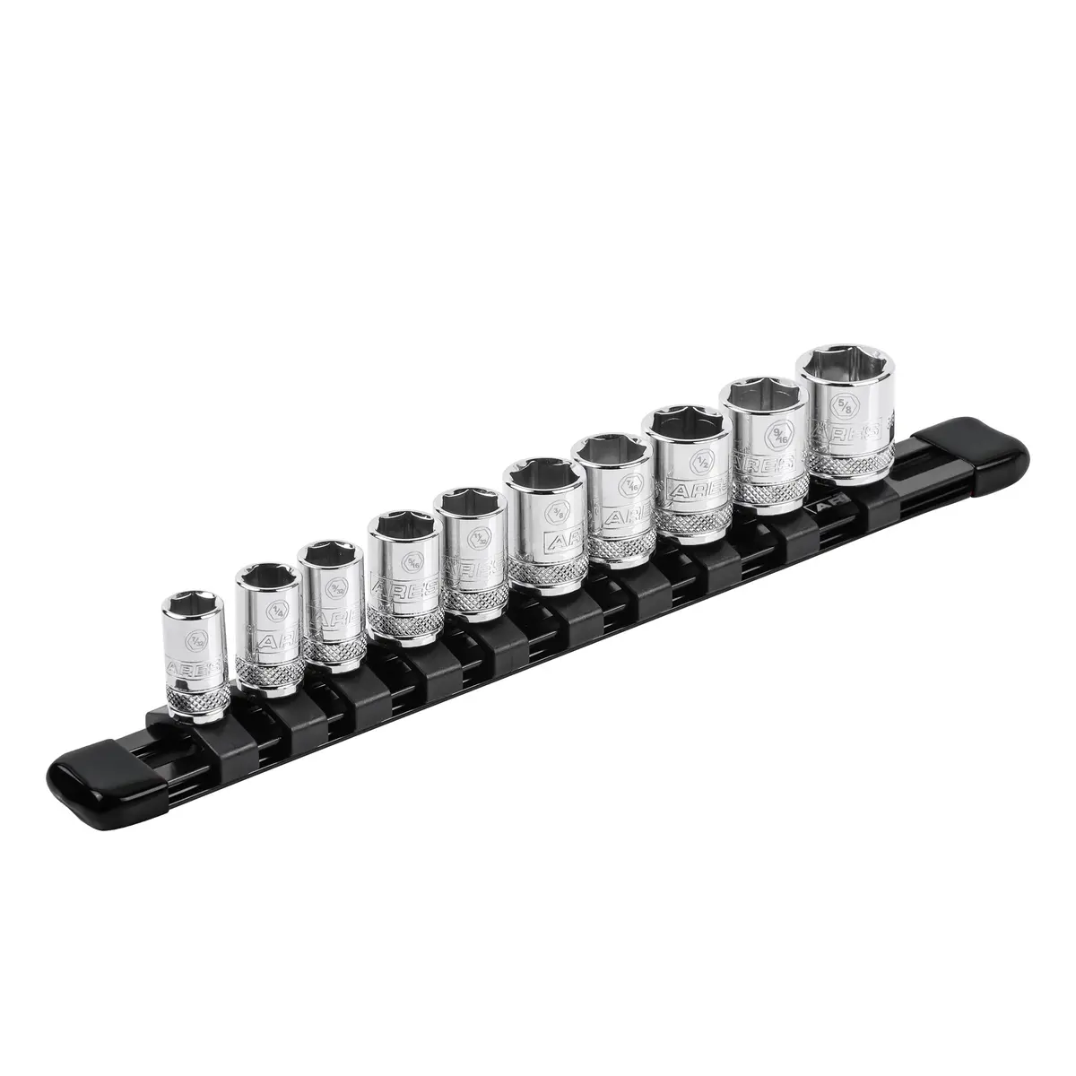 Ares 60074 - 1/4-Inch Drive Black 9.84-Inch Socket Organizer 1