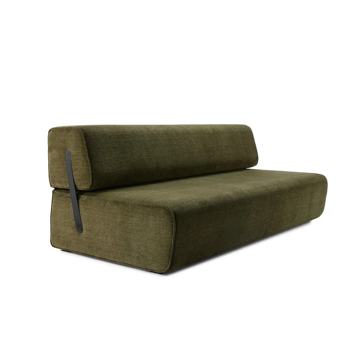 Moeller Design | Slounge Sofa Bed | Loop Thyme 206 + Leather Strap 1