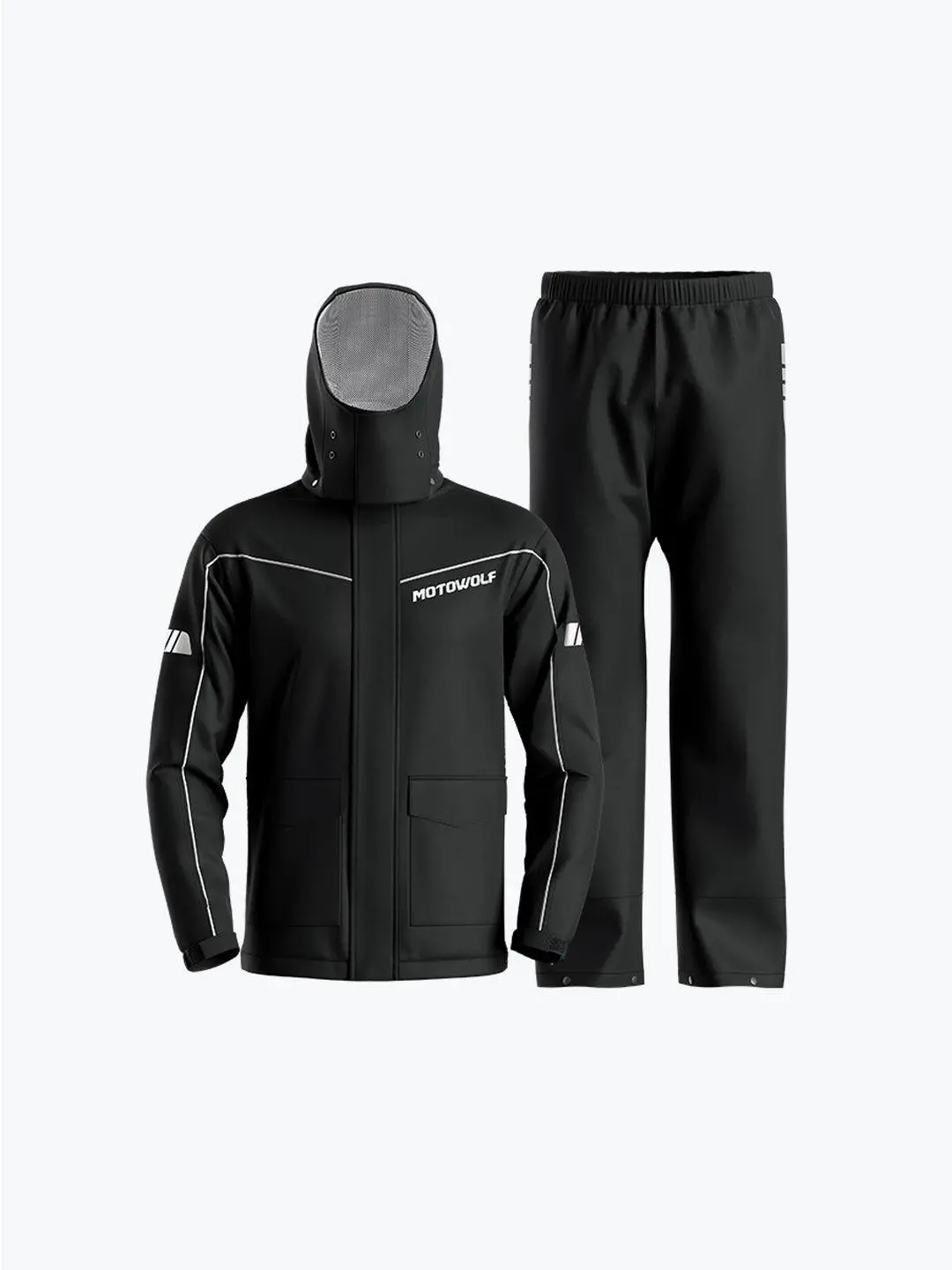 Motowolf Raincoat Black 0403B 1