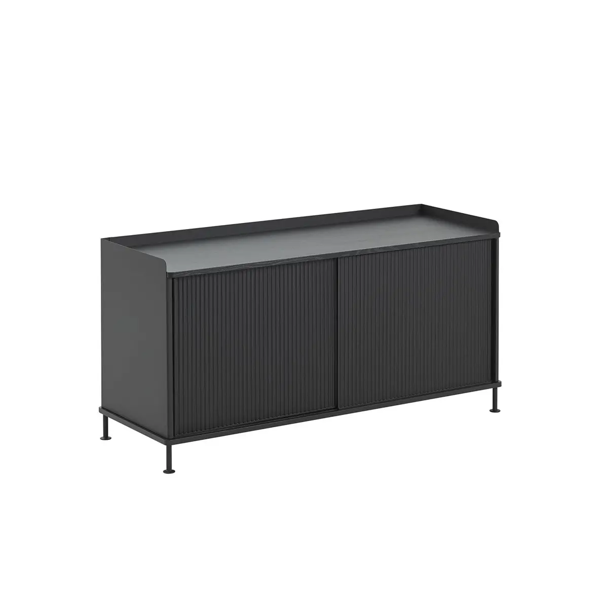 Muuto | Enfold Sideboard Low | Anthracite Black + Black 1