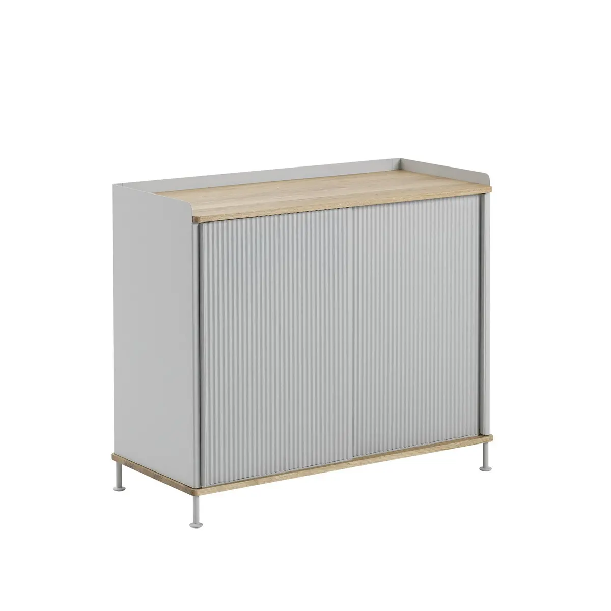 Muuto | Enfold Sideboard Tall | Grey + Oiled Oak 1