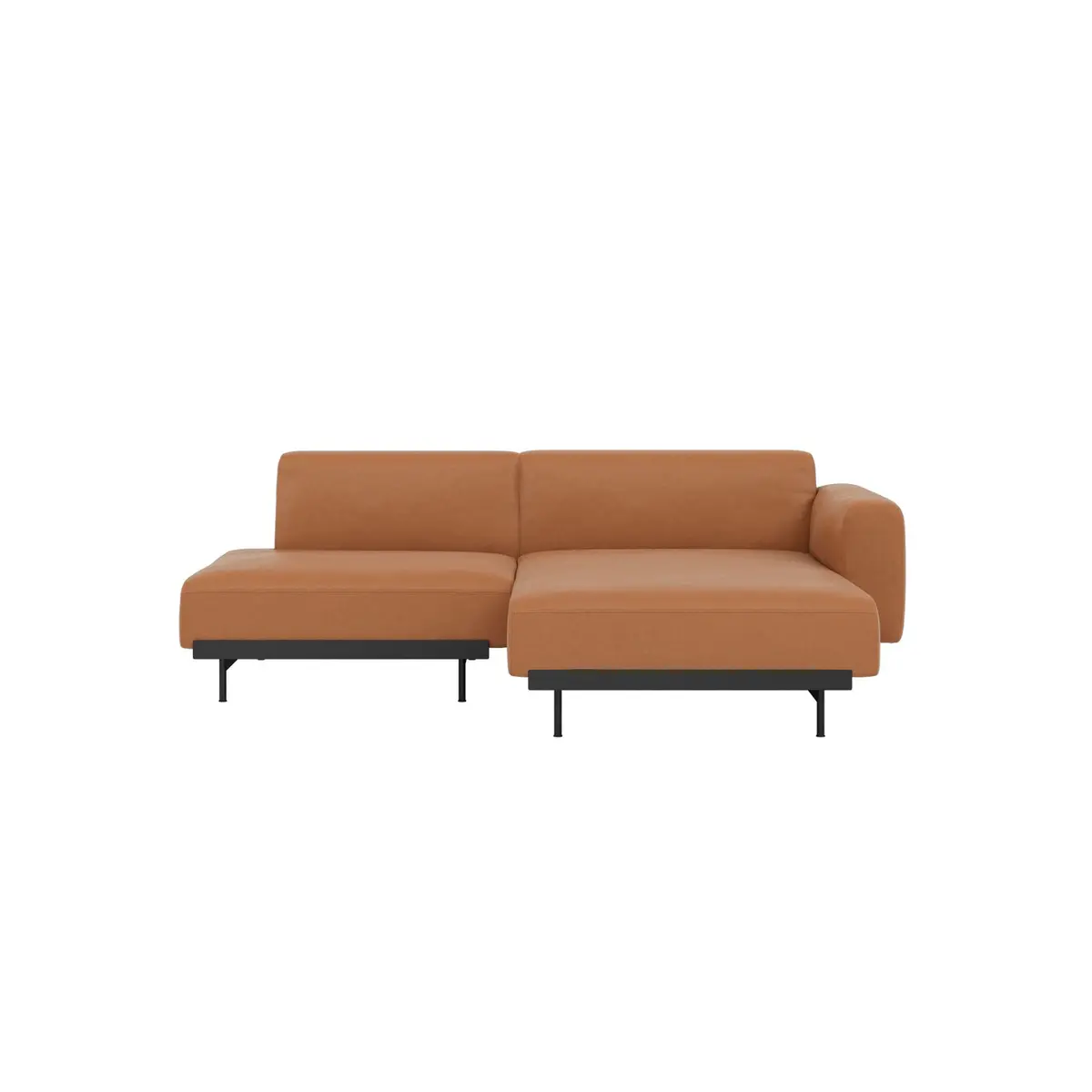 Muuto | In Situ Modular Sofa | 2 Seater Config 7 | Easy Leather Cognac 1