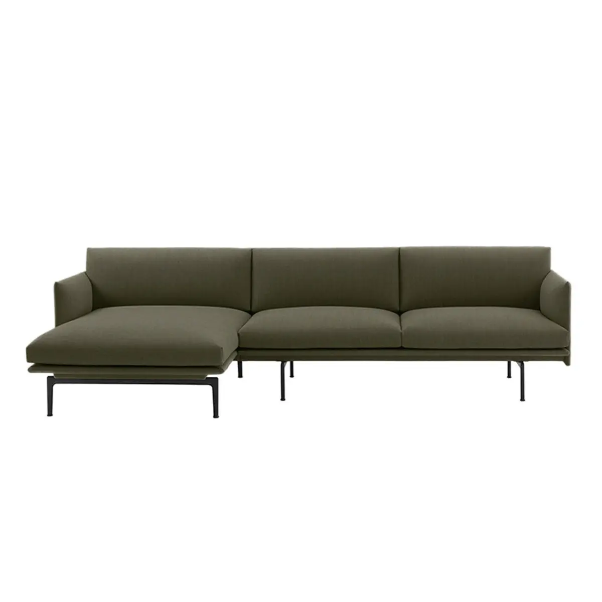 Muuto | Outline Sofa 3 Seater | Chaise Left | Fiord 961 1