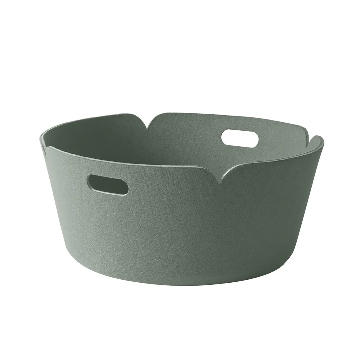 Muuto | Restore Basket Round | Dusty Green 1