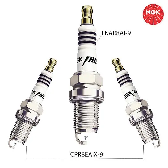 Ngk Iridium Spark Plug Set For Dominar 400 ( Set Of 3) 1