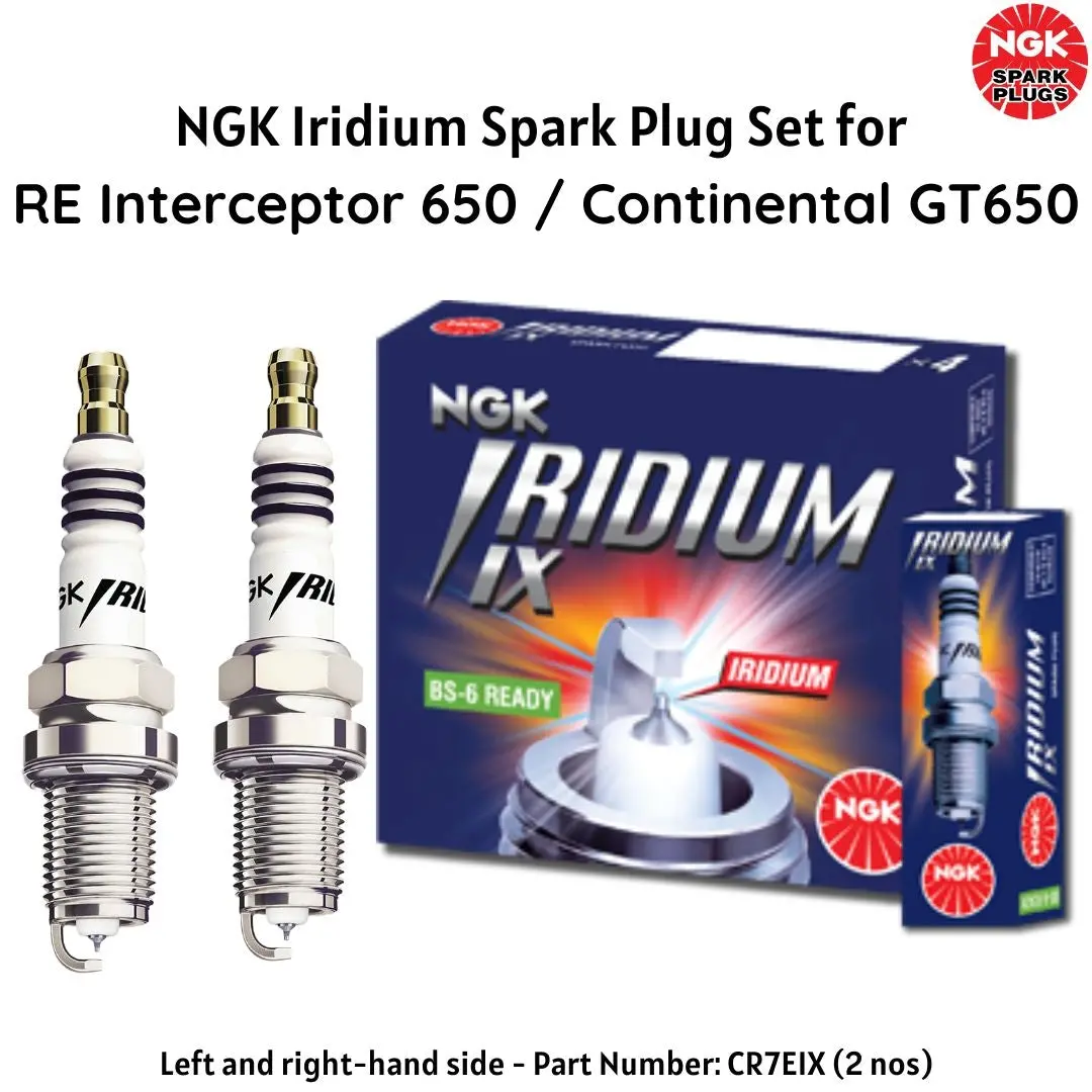 Ngk Iridium Spark Plug Set For Re Interceptor 650 / Continental Gt650 ( Set Of 2 ) 1