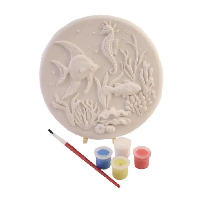Large Sea Scene Round Plaque (Pack Of 6) 1