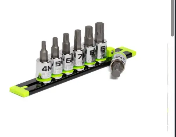 Grip Edge Rpt 3/8" Dr Short Metric Hex Driver 4Mm - 10Mm 7Pc Set Ge7bsmhsrpt 1