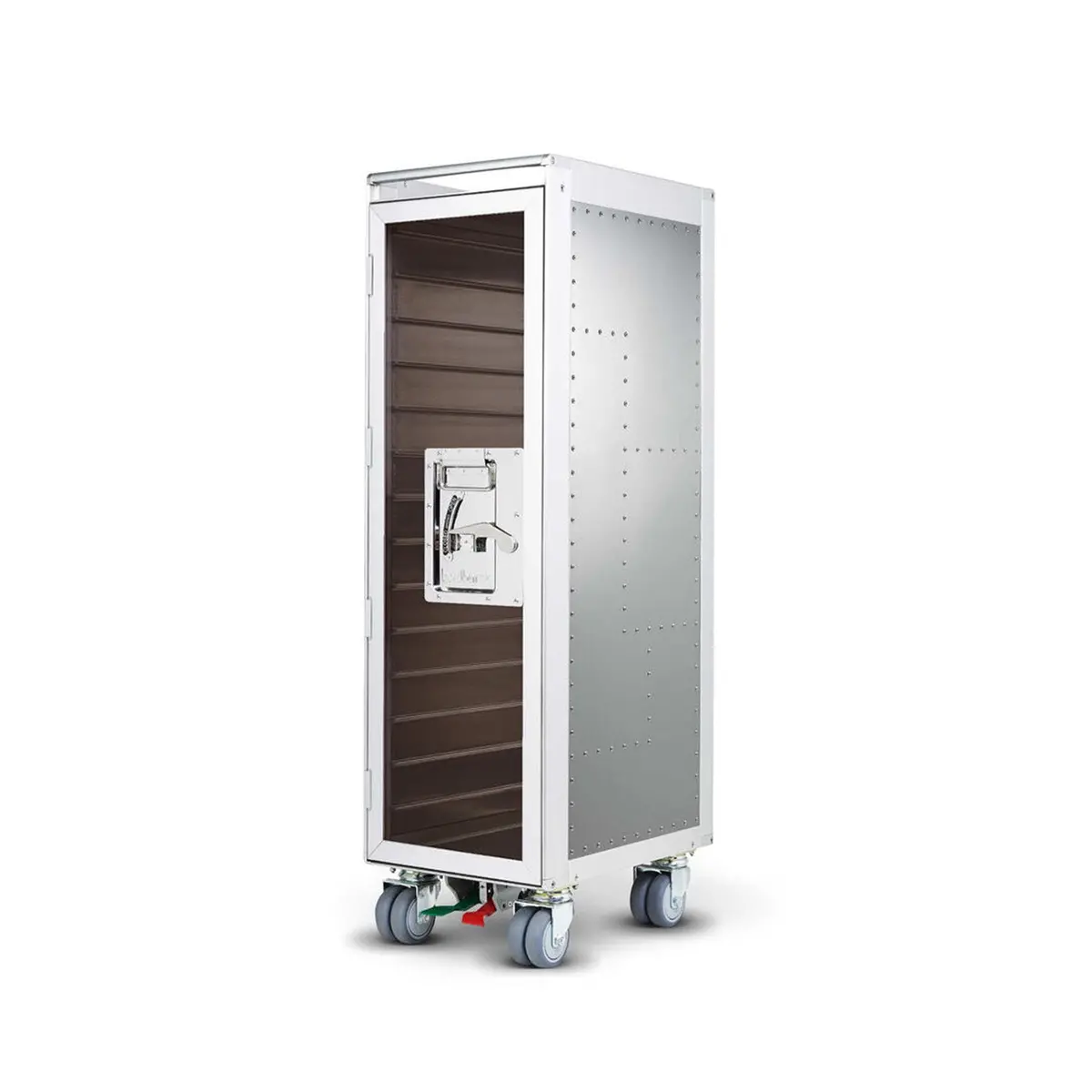 Bordbar | Rivet Rocker Trolley | Outer Trolley Only -  Aluminium With Transparent Smoke 1