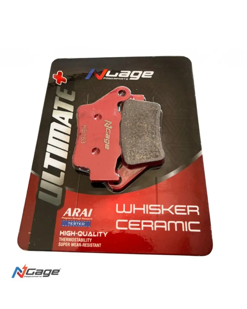 Ktm Duke/Rc 125-200-250-390| Rear Whisker Ceramic Ultimate + Brake Pads | Ngage Powerparts 1