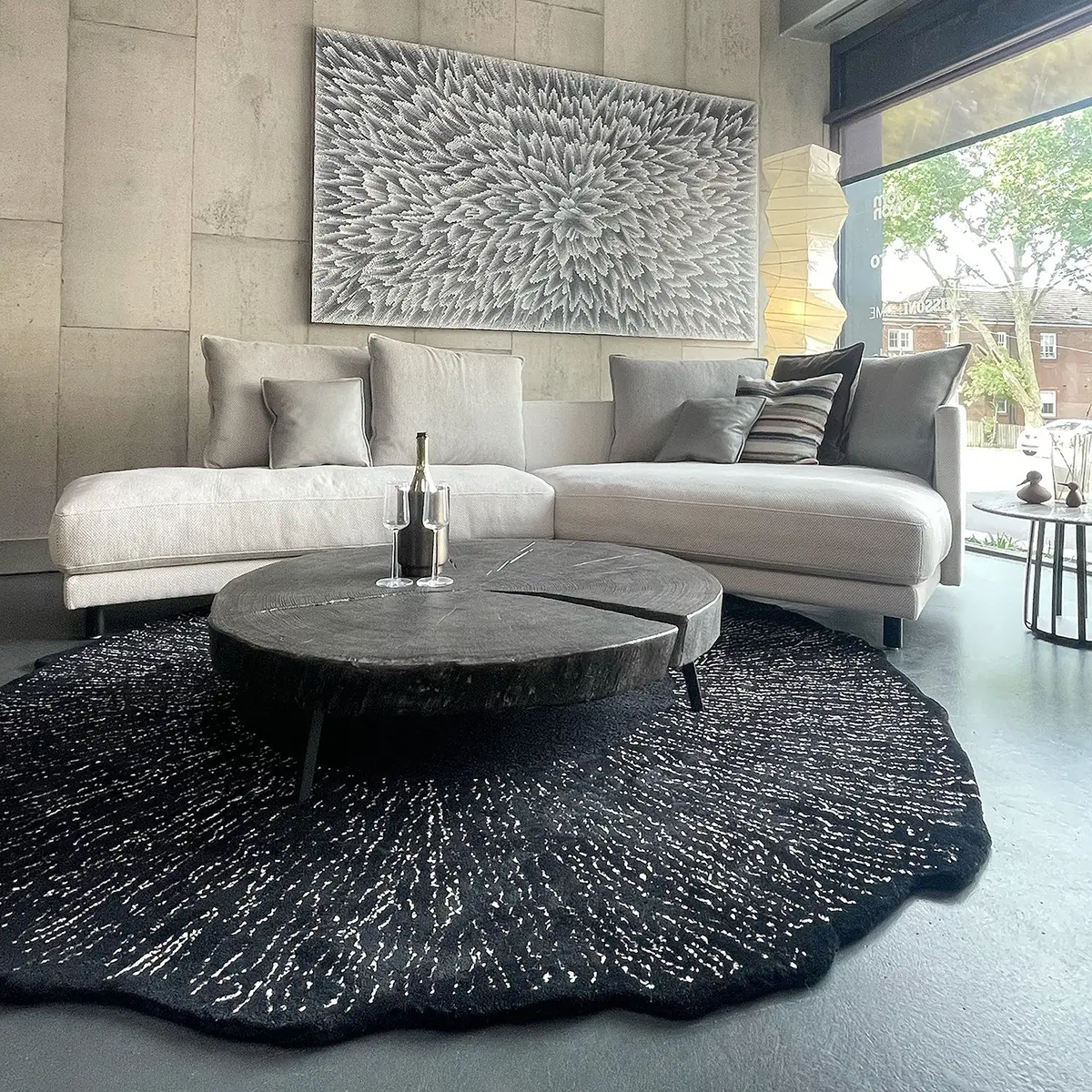 Rolf Benz | Onda Sofa | Fabric Silk Grey 24.510 + Black Oak Legs 1