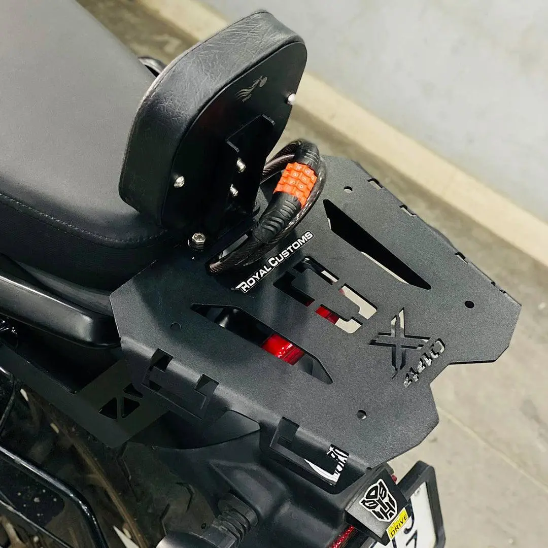 Royal Custom Backrest With Carrier Flat Structure For Harley Davidson X440 1