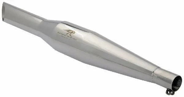 Royal Enfield Classic Red Rooster Performance Polished Unibody Rumbler Exhaust 1
