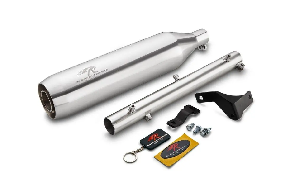 Royal Enfield Meteor 350Cc /Classsic Reborn 350  Red Rooster Performance Exhaust Polestar Pro 1