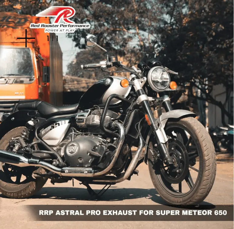Royal Enfield Super Meteor 650 Red Rooster Astral Pro Exhaust 1