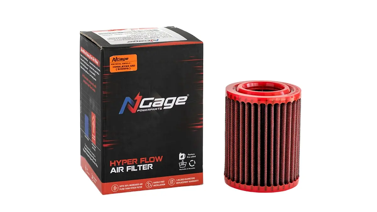 Hyper Flow Air Filter For Royal Enfield Himalayan 450 Sherpa / Guerilla 450 - Ngage Powerparts 1