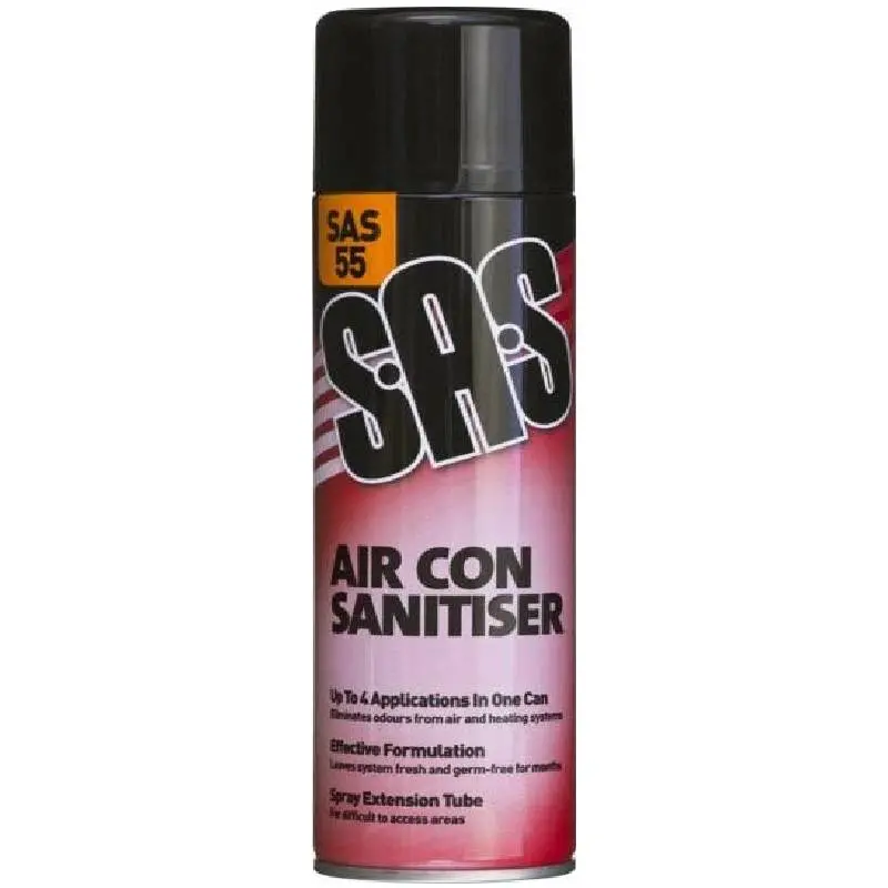 Sas55 Air Con Sanitiser Areosol 500Ml. Pack Of 6. 1