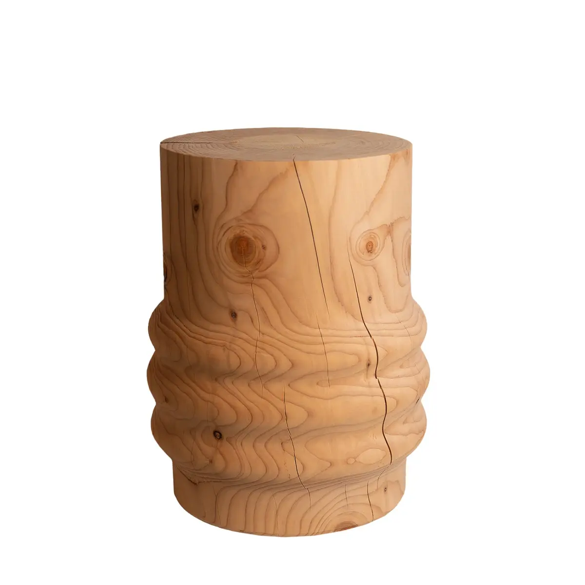 Studio Nikco | Wooden Stool / Side Table | Ripple 1