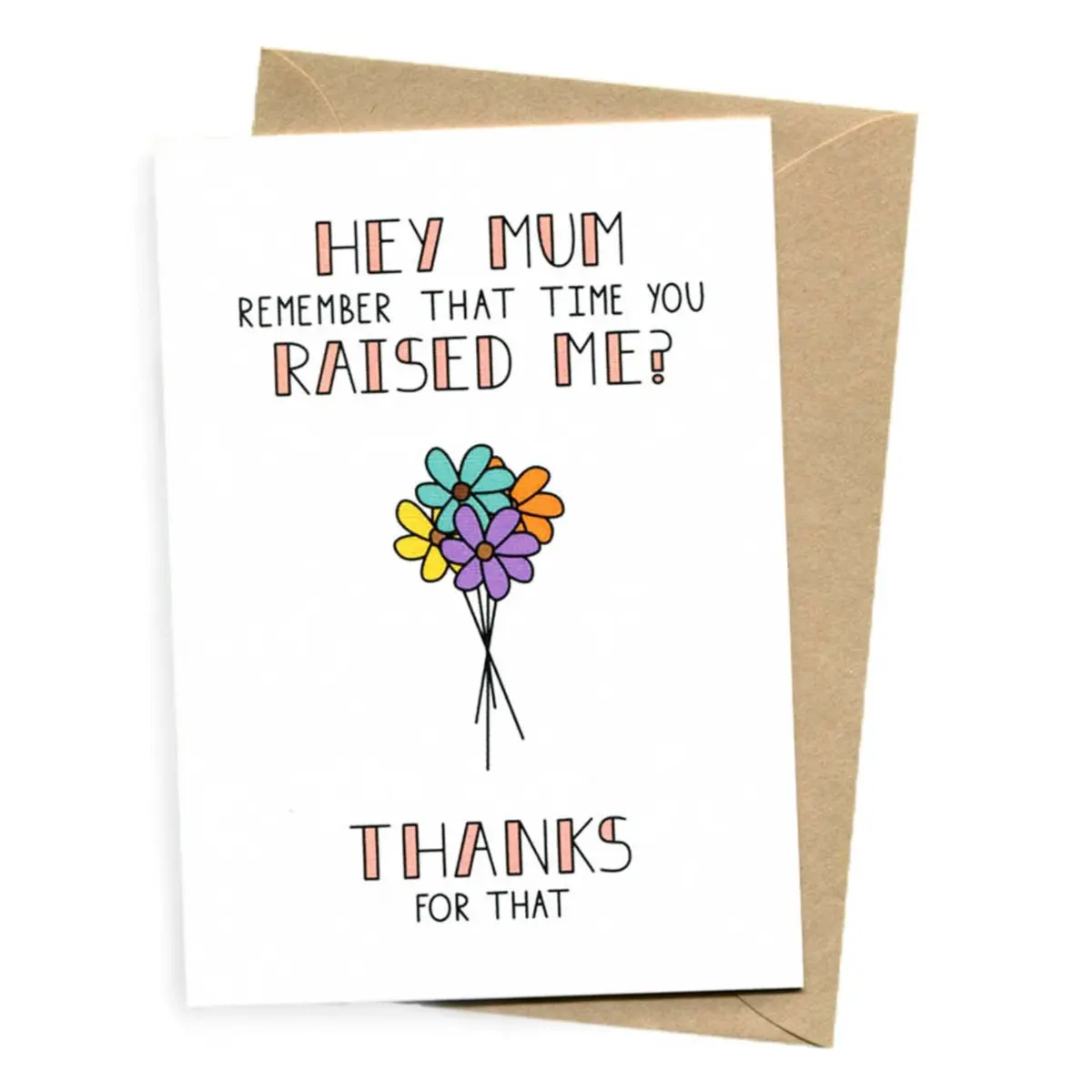 Things By Bean | Greeting Card | Hey Mum Remember Me Card - Lc 1