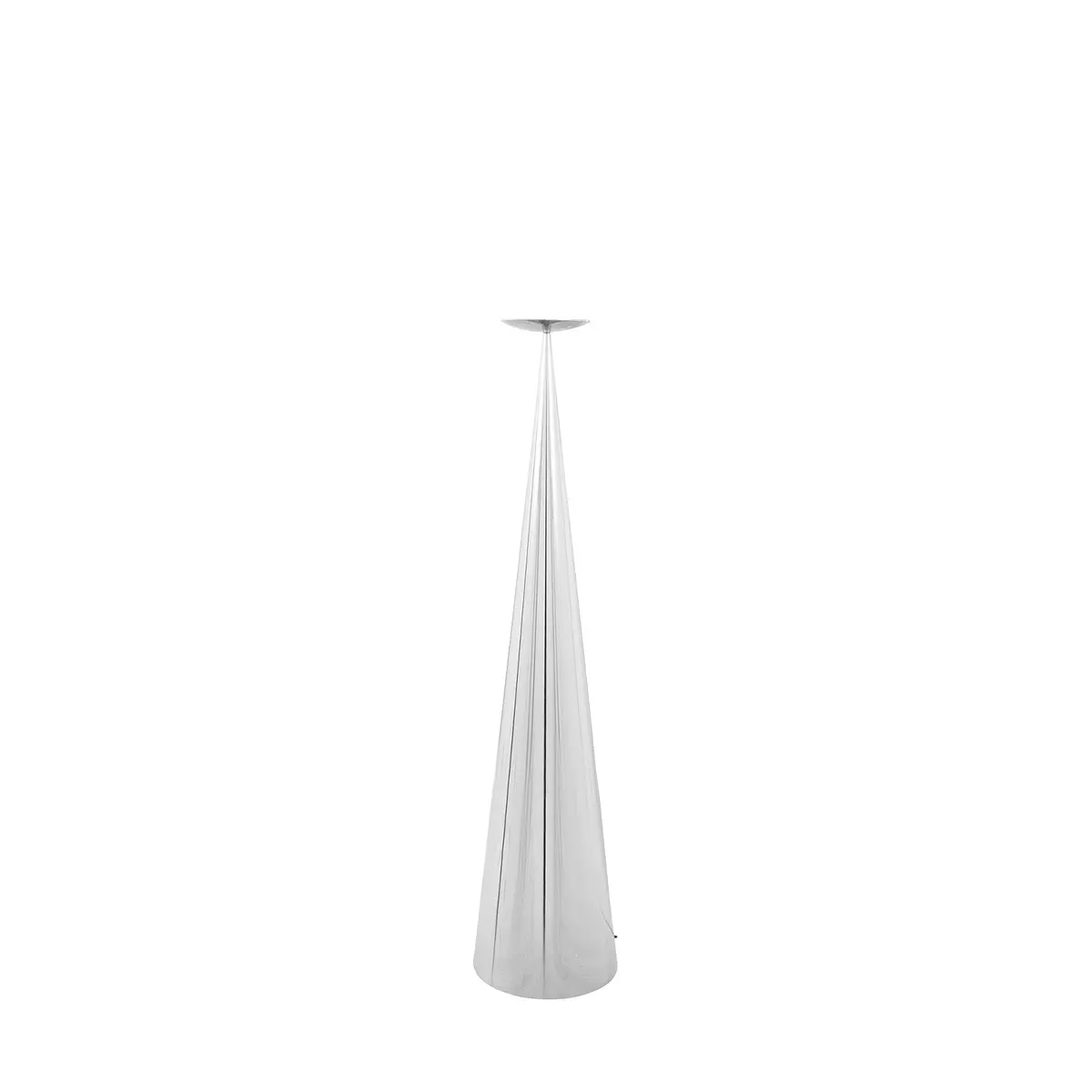 Tom Dixon | Cone Floor Base Fitting Only | Fat Silver 1
