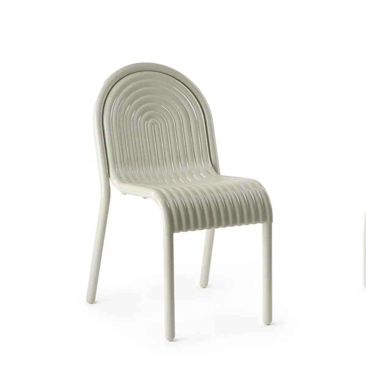 Tom Dixon | Groove Outdoor Side Chair | Putty 1