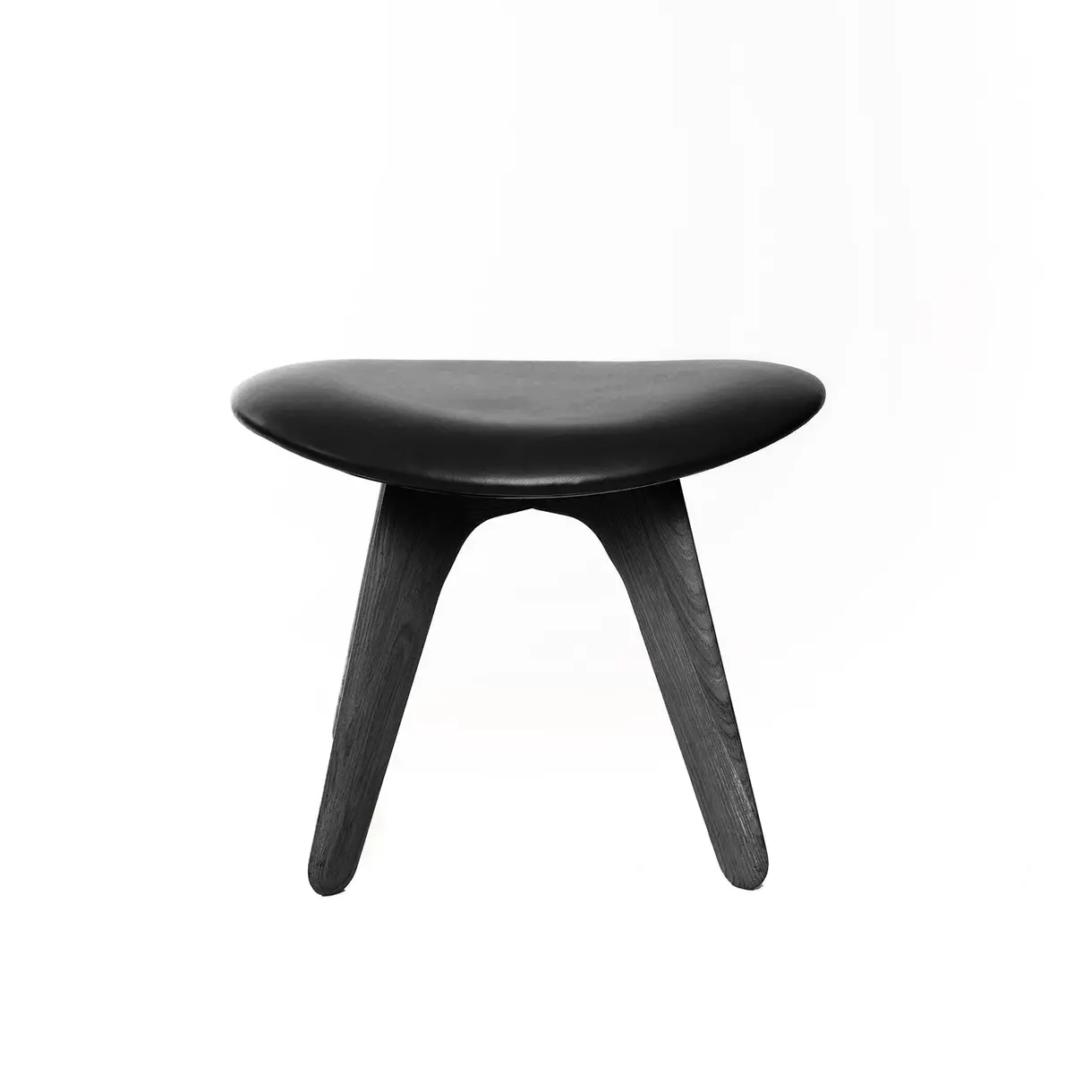 Tom Dixon | Slab Ottoman | Black Oak + Leather 1