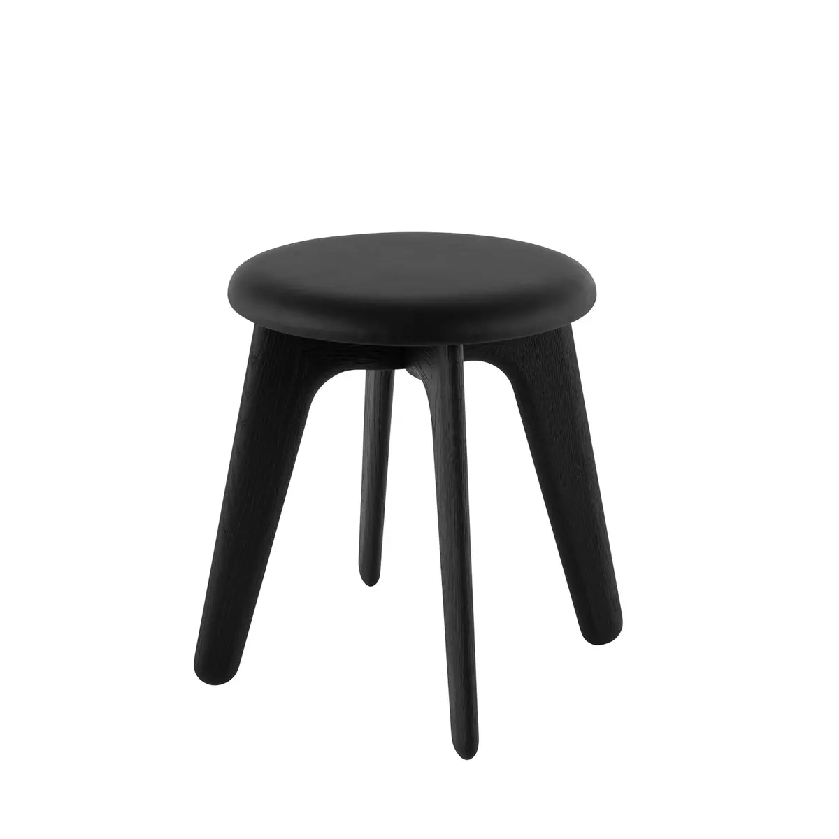Tom Dixon | Slab Stool | Black Oak + Leather 1