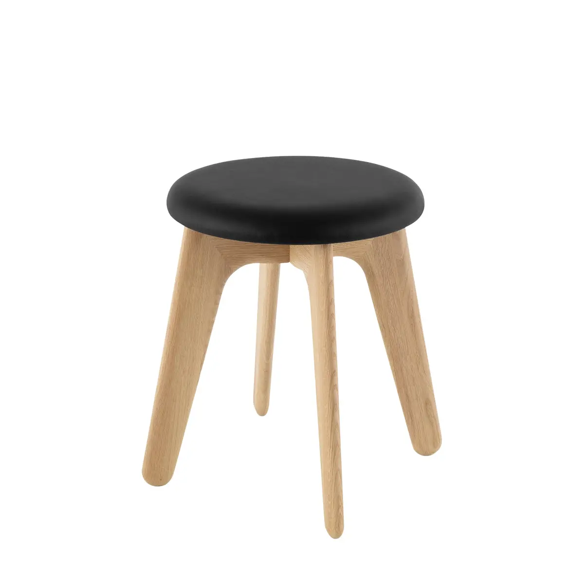 Tom Dixon | Slab Stool | Natural Oak + Leather 1