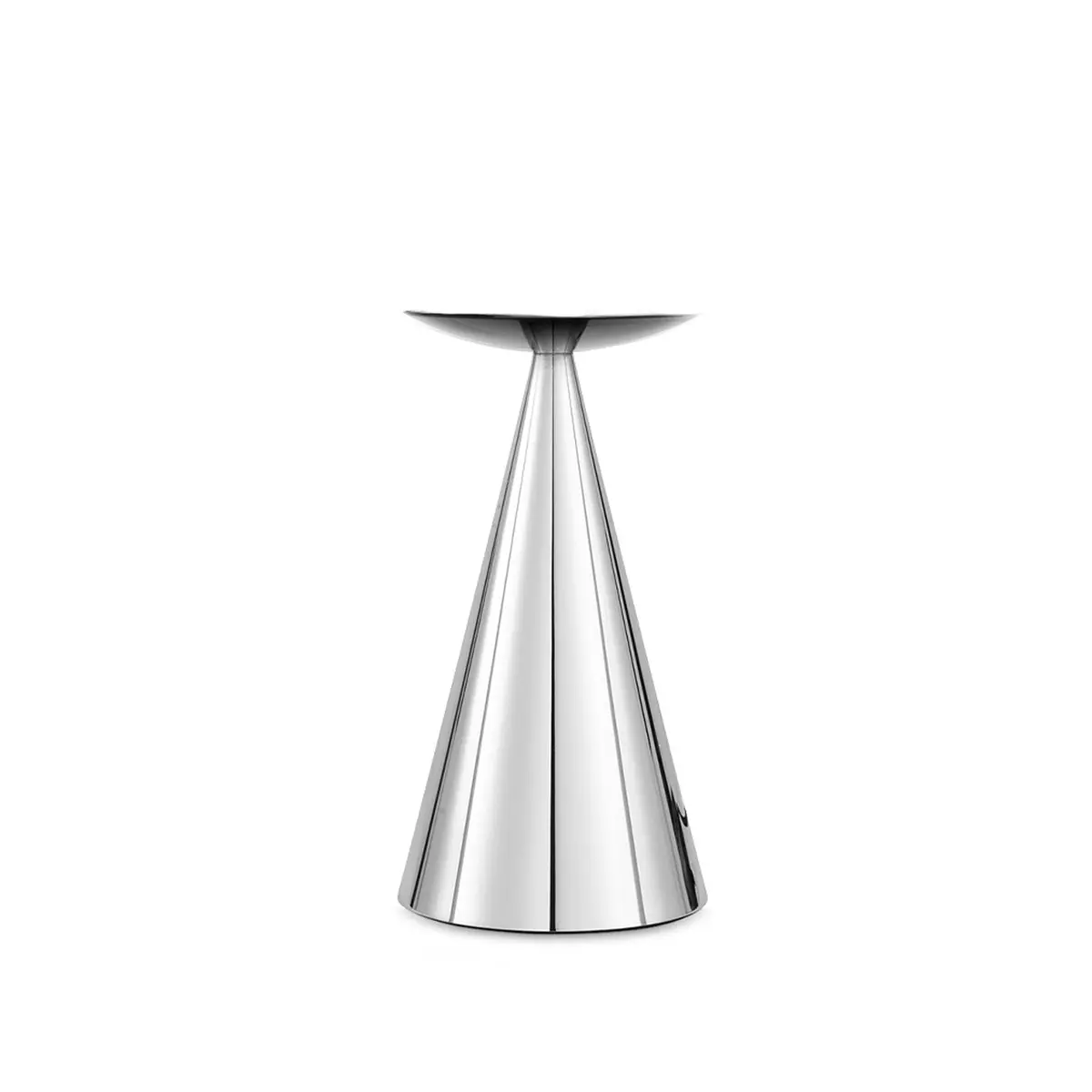 Tom Dixon | Cone Table Base Fitting Small | Fat Silver 1
