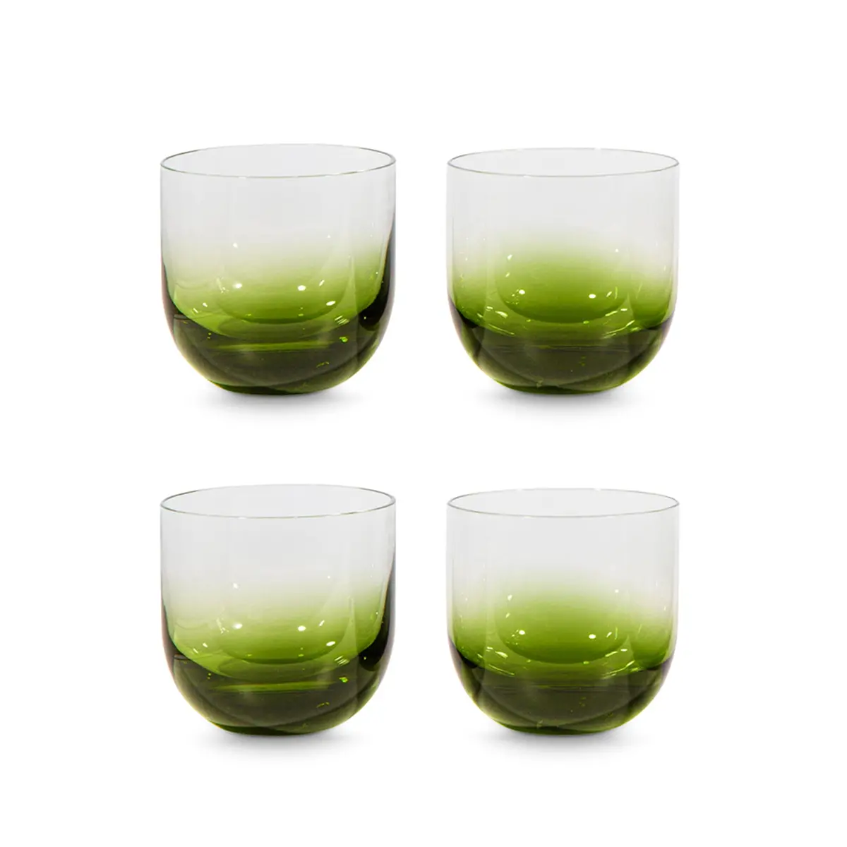 Tom Dixon | Tank Whisky Glass | Set Of 4 | Green - Limited Edition 1