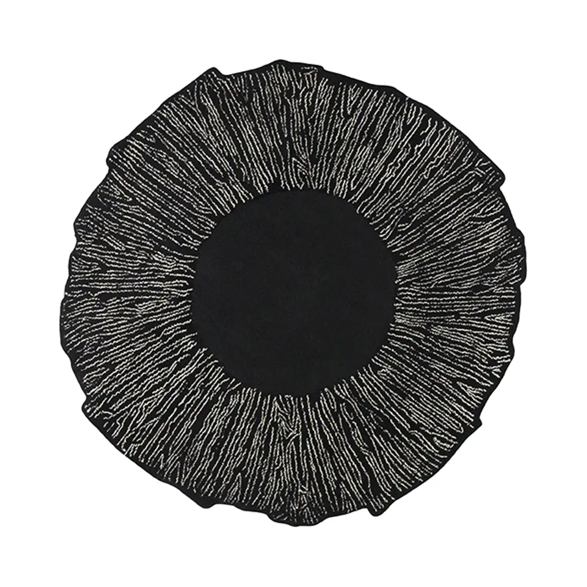 Toulemonde Bochart | Eye Flower Rug | Noir 1