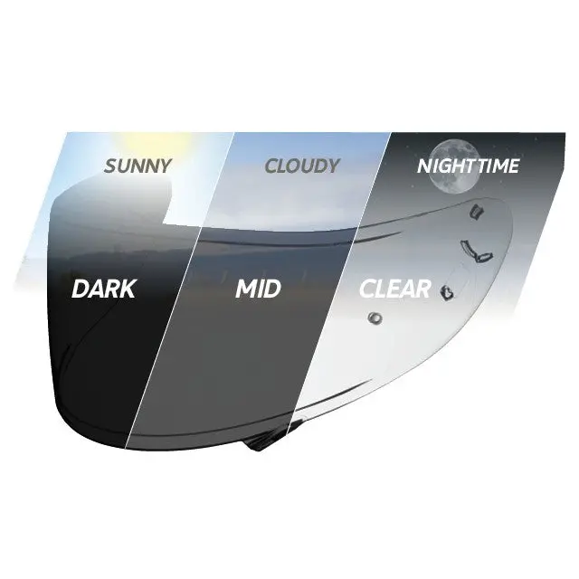 Shoei Helmets Cwr-1 Ph.Chrm. Shld (Rf-12/Rf-Sr/X14) Jp 1