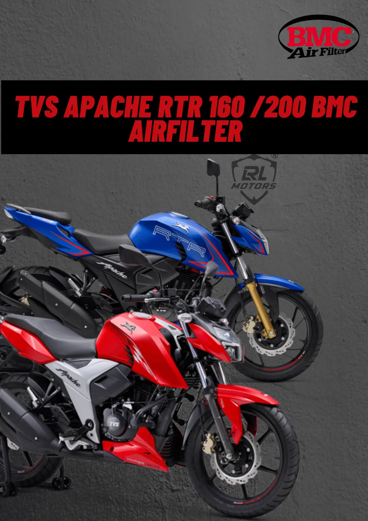 Tvs Apache Rtr 200 /160 Bmc Air Filter 1