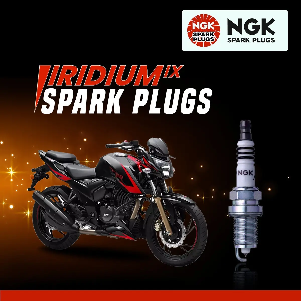 Tvs Apache Rtr 200 Ngk Iridum Spark Plug 1