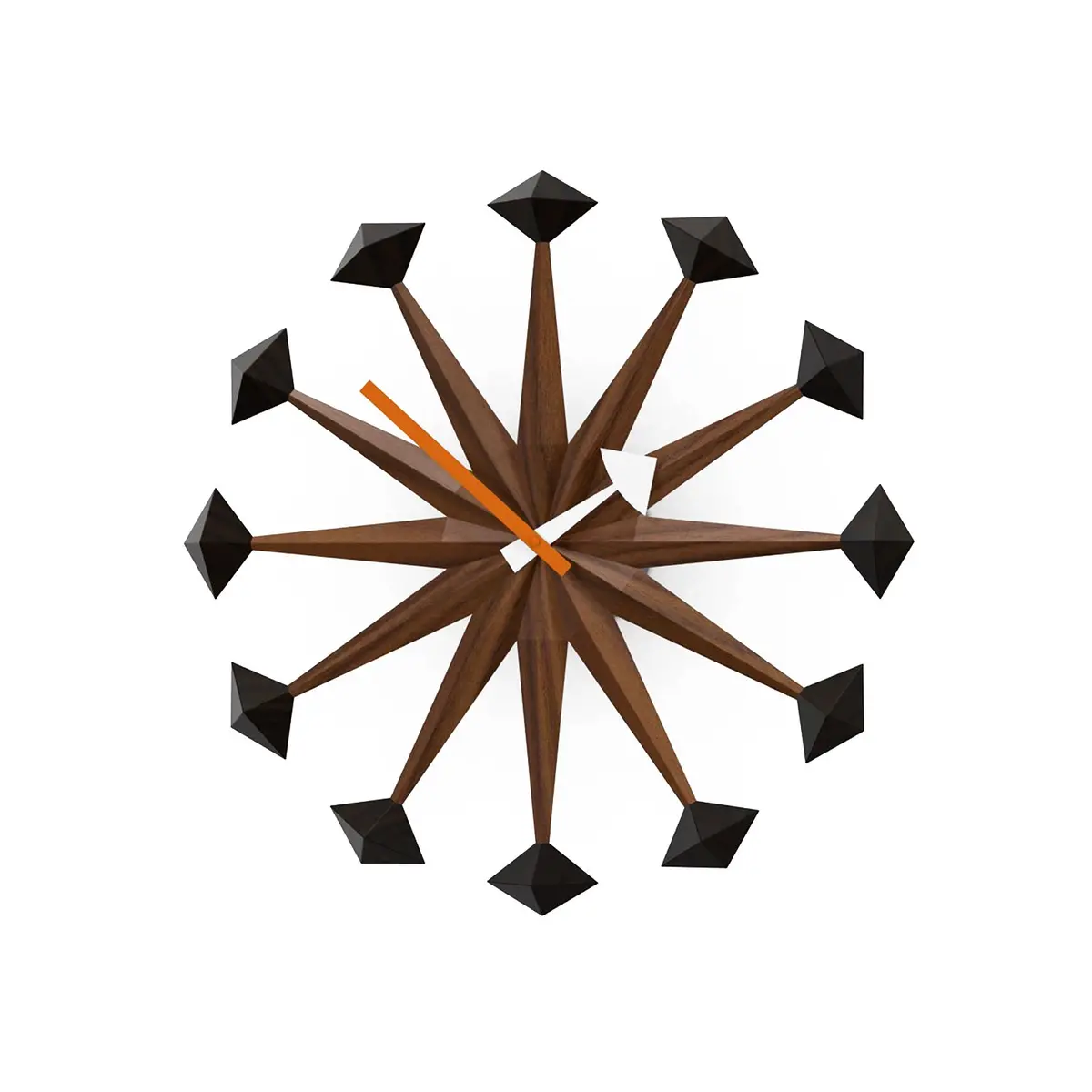 Vitra | George Nelson Polygon Clock | Walnut 1