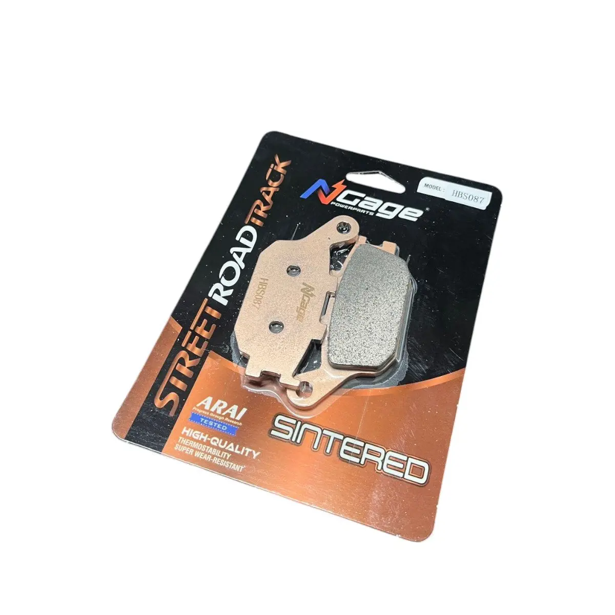 Hero Xpulse 200 - 210 | Rear Sintered Brake Pads | Ngage Powerparts - Arai Certified For Extreme Performance) 1