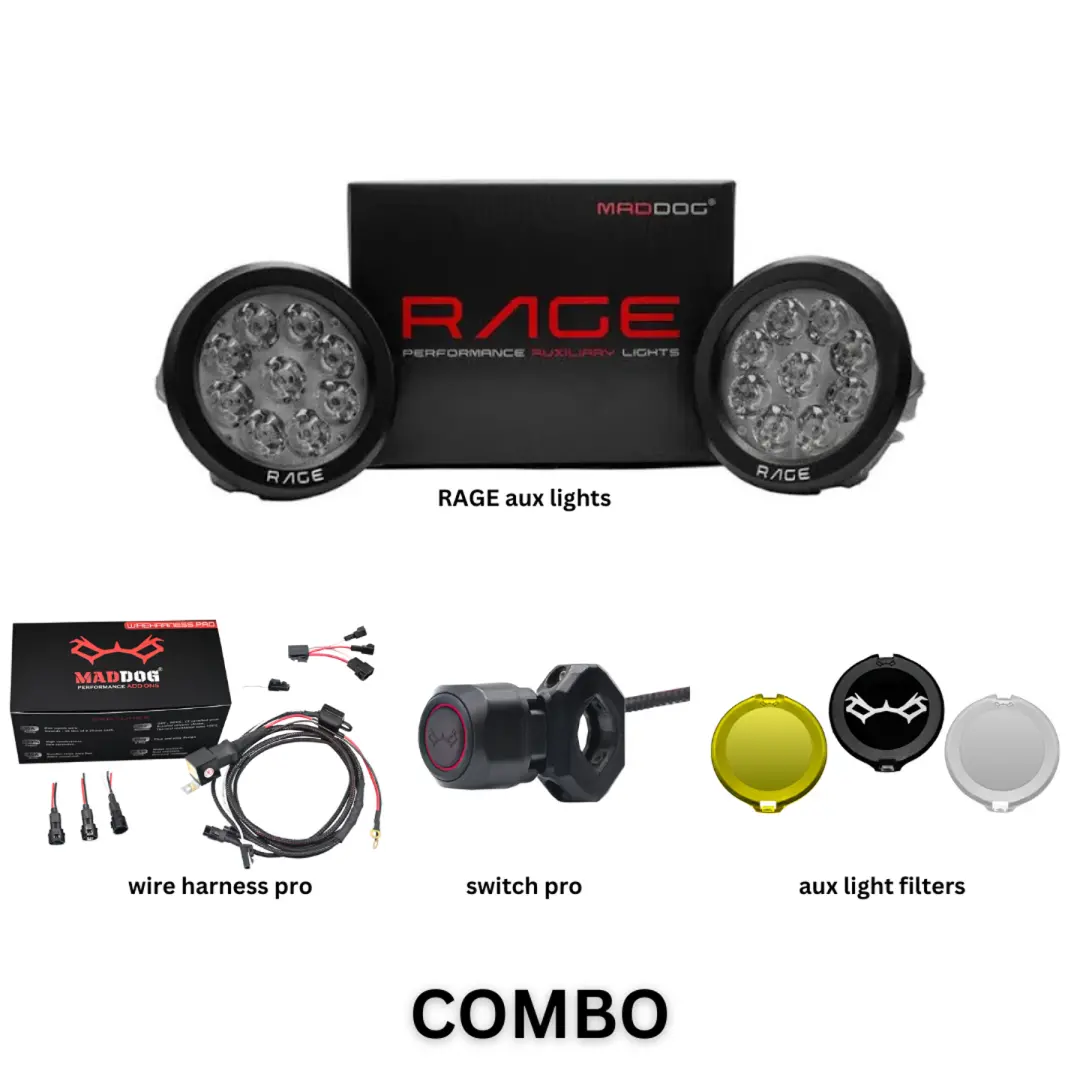 Maddog Rage + Switch Pro + Harness Pro + Aux Light Cover | Performance Combo - 18 Months Warranty 1