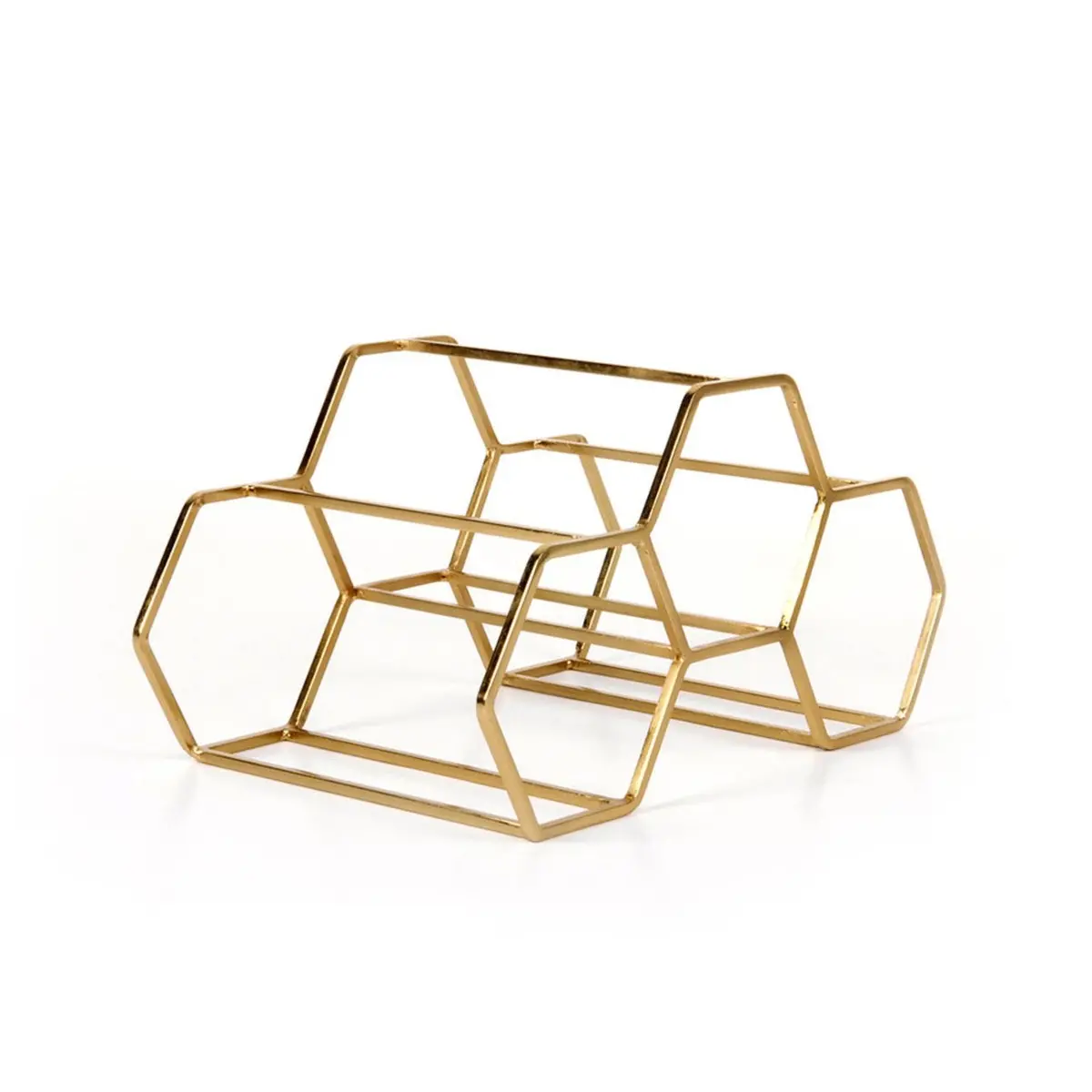Xlboom | Pico Wine Rack | 3 Bottle | Brass - Lc 1