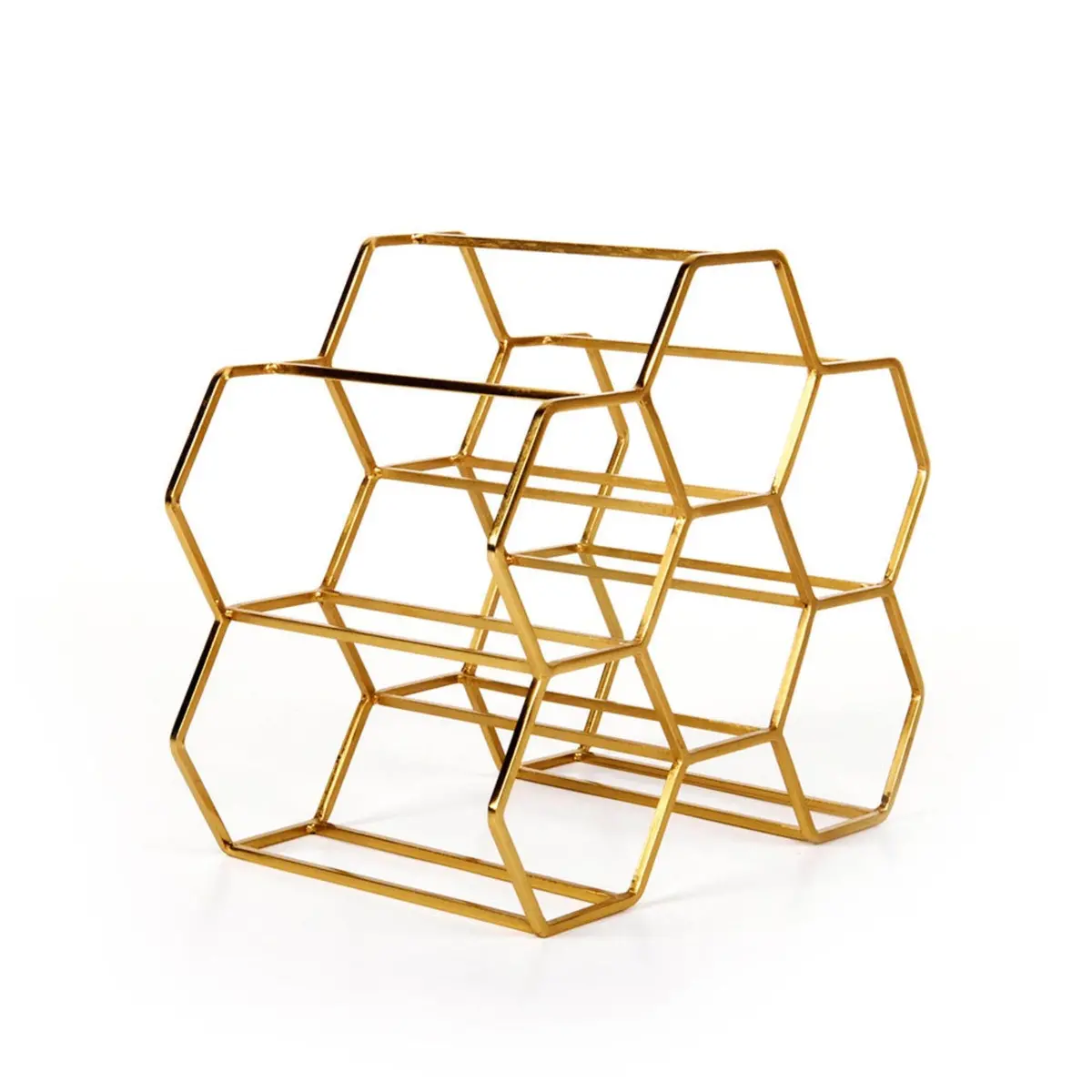 Xlboom | Pico Wine Rack | 6 Bottle | Brass - Lc 1