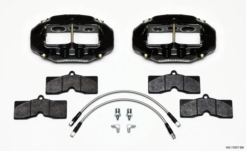 Wilwood D8-6 Black Front Caliper Kit For Classic C2/C3 Corvette (1965–1982) 1