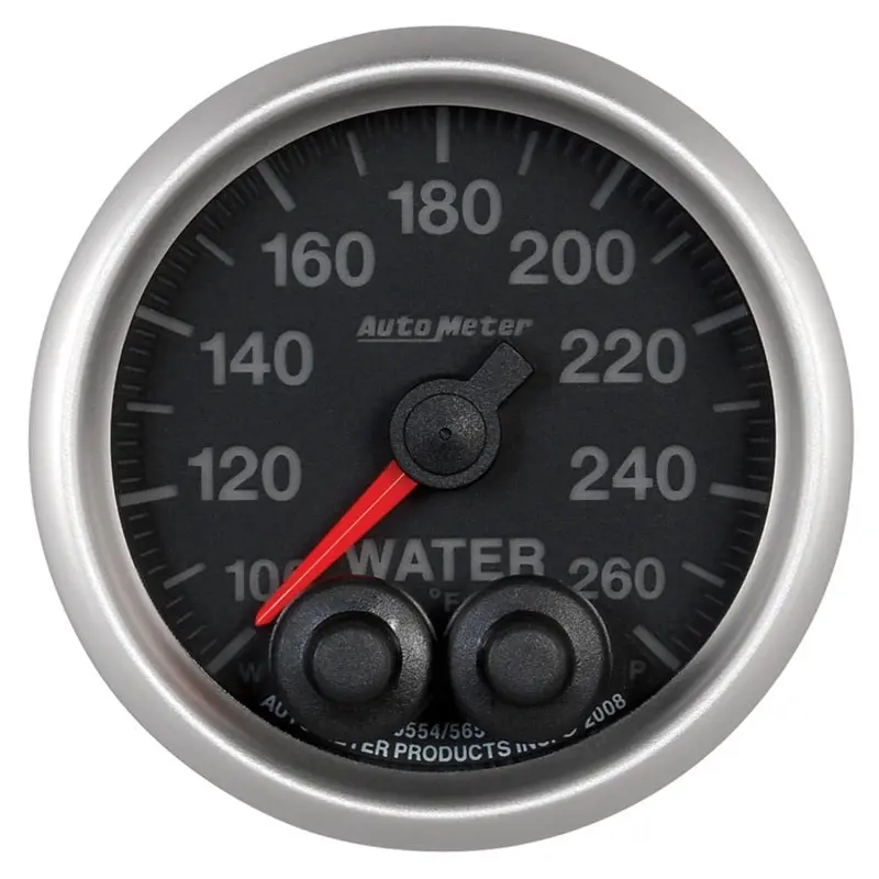 Autometer Elite 52Mm Water Temperature Gauge With Peak Hold & Warning – 100–260°F, Electronic Control 1
